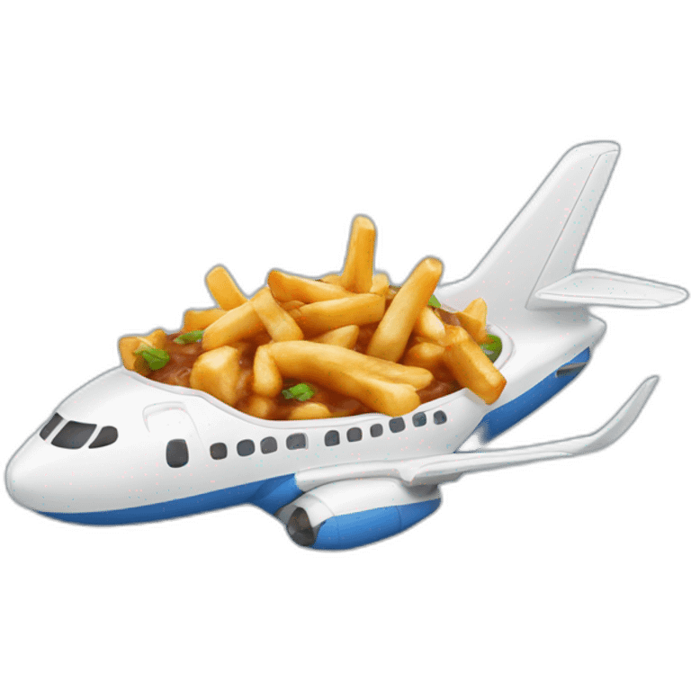 Poutine dans un avion  emoji