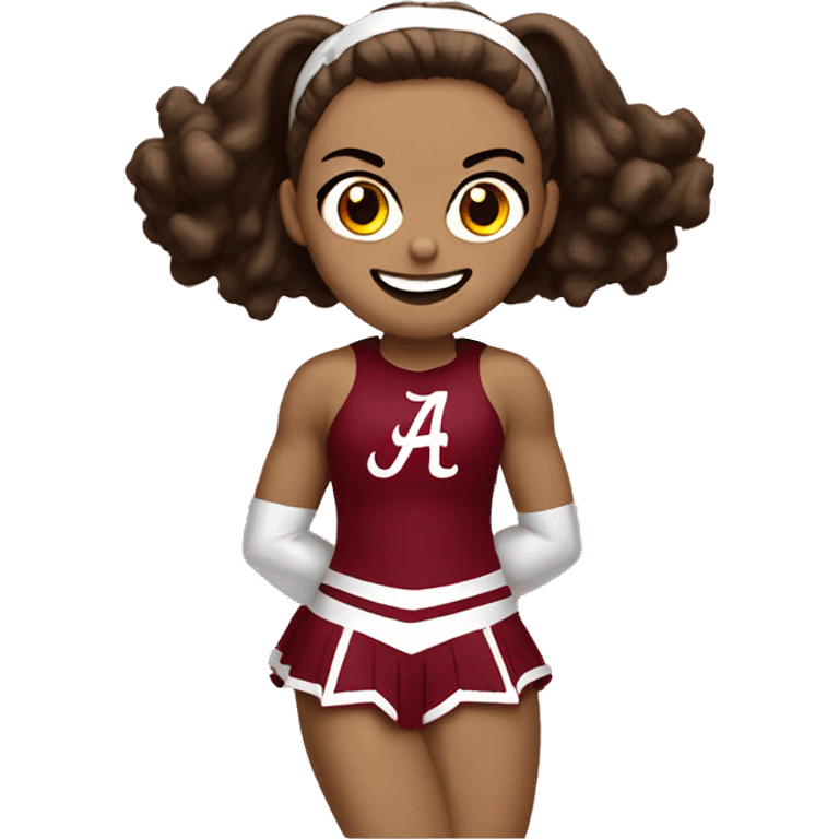 University of Alabama cheerleader emoji