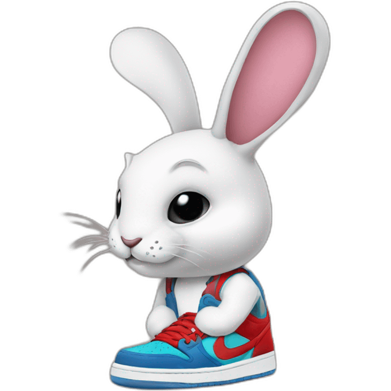 rabit wearing jordans emoji