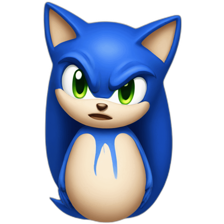 Pregnant sonic emoji