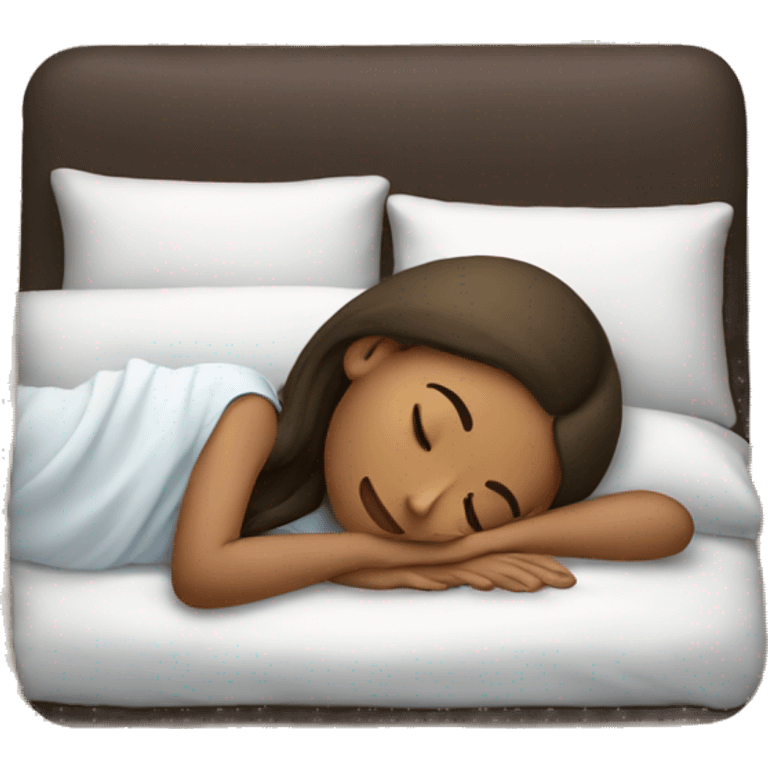 girl sleeping with ipad emoji