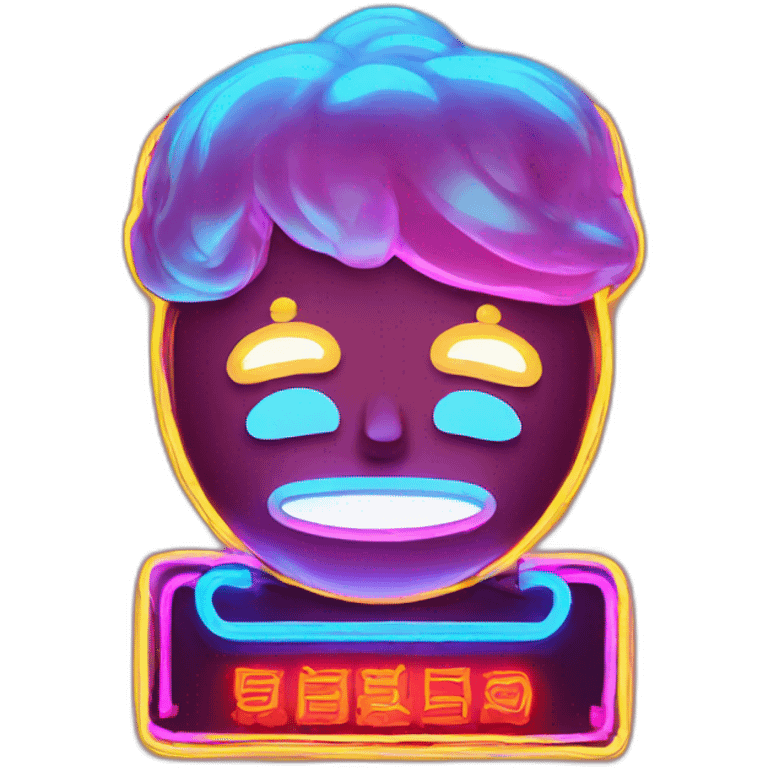 Neon sign emoji