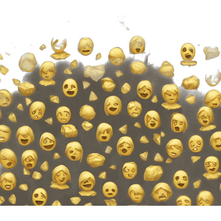 Gold fearless dress emoji