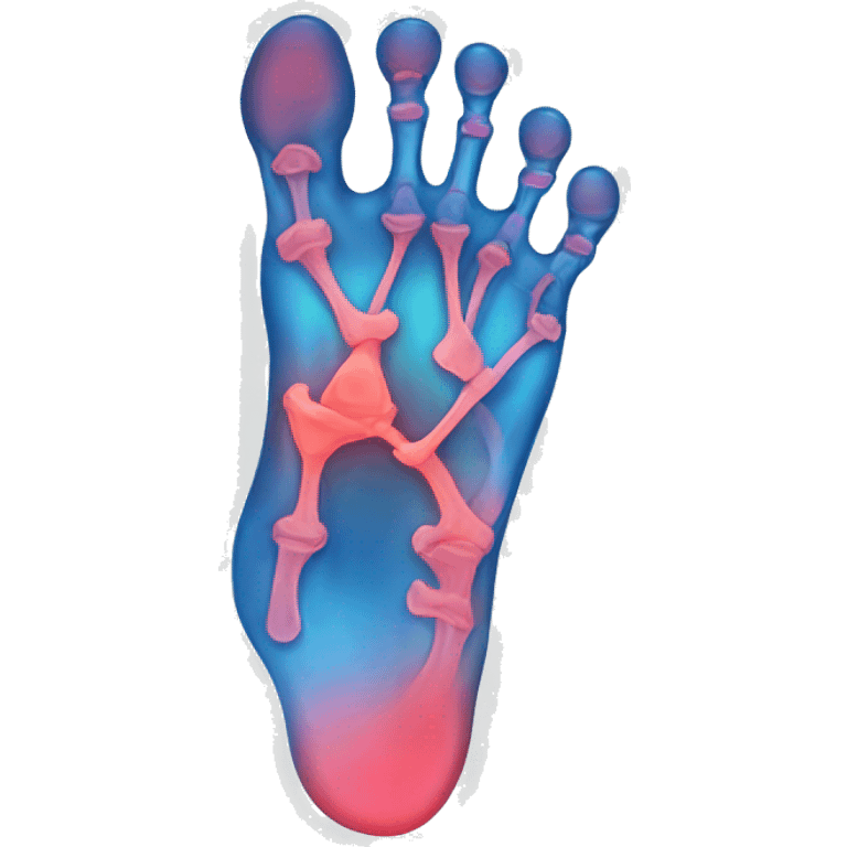 Foot x ray emoji