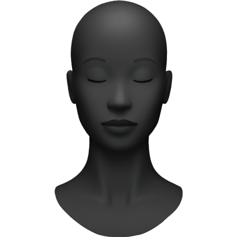 Black mannequin emoji