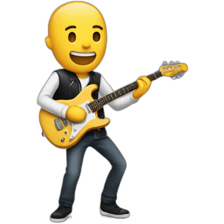 Guitarist playing emoji