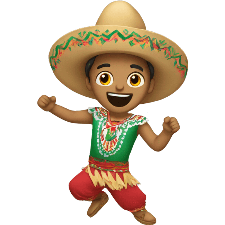 Mexican dancing emoji