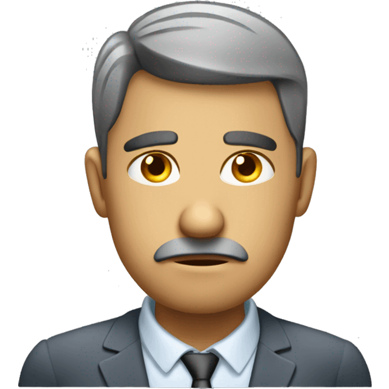 sad & dirty office manager  emoji