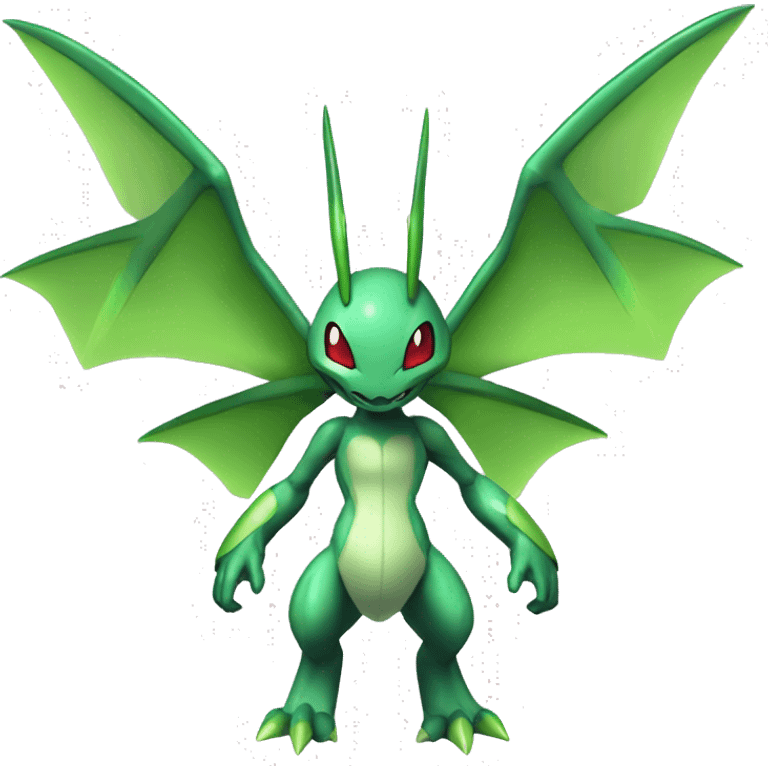 Cool Edgy Chibi Legendary Shiny Fakemon-Pokémon-Genesect-Flygon With Full Body Detailed High Quality emoji