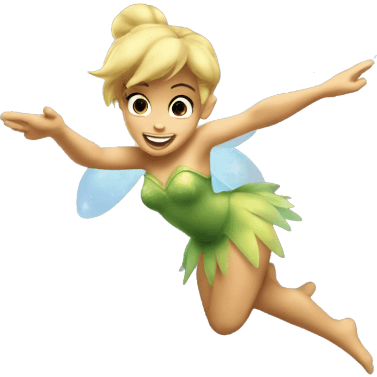 Tinker Bell throwing fairy dust emoji