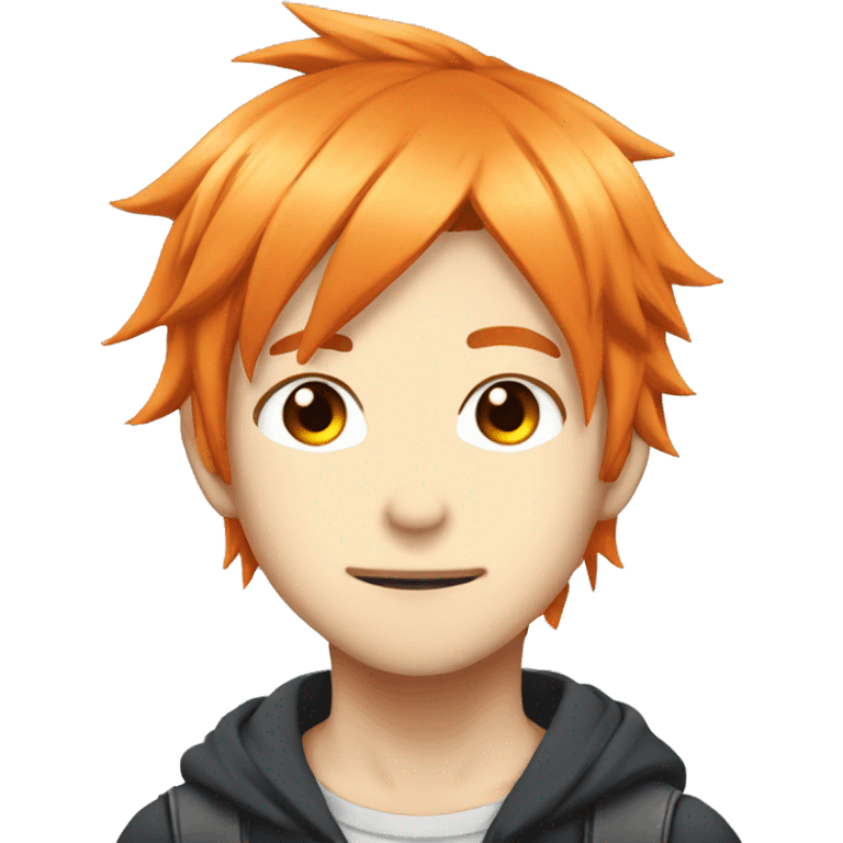 denji orange hair cute anime character emoji