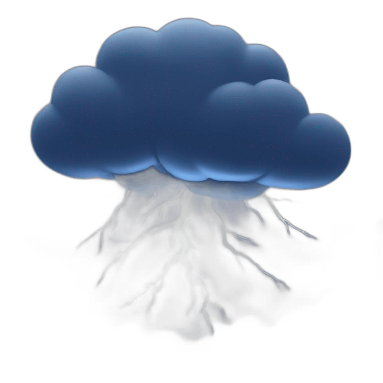 Thunderstorm emoji