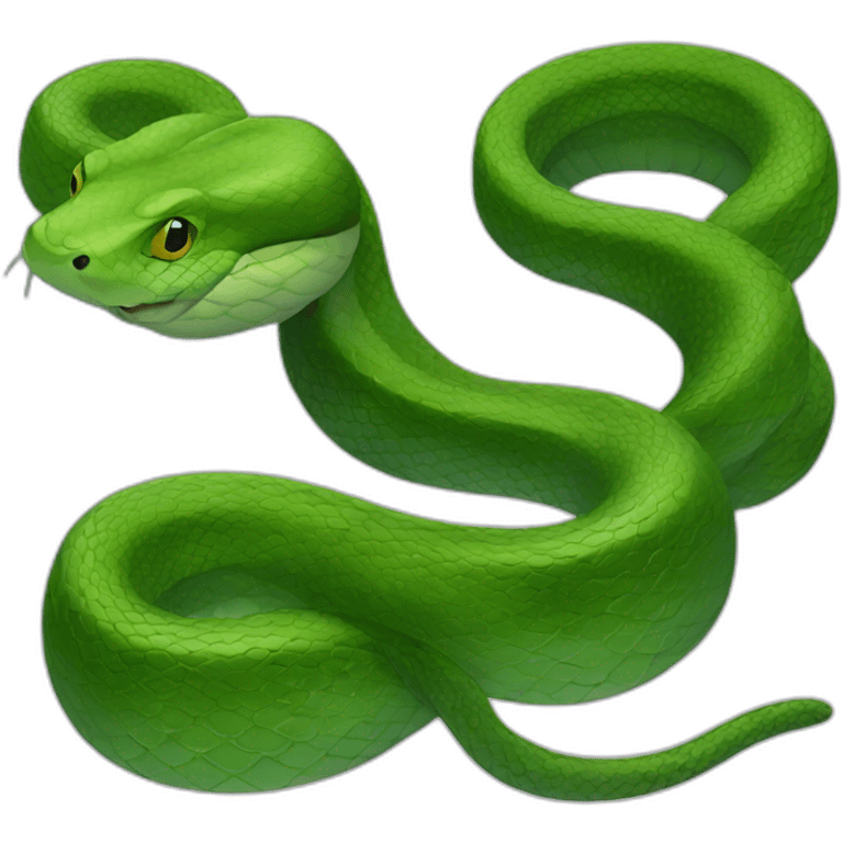 green anaconda emoji