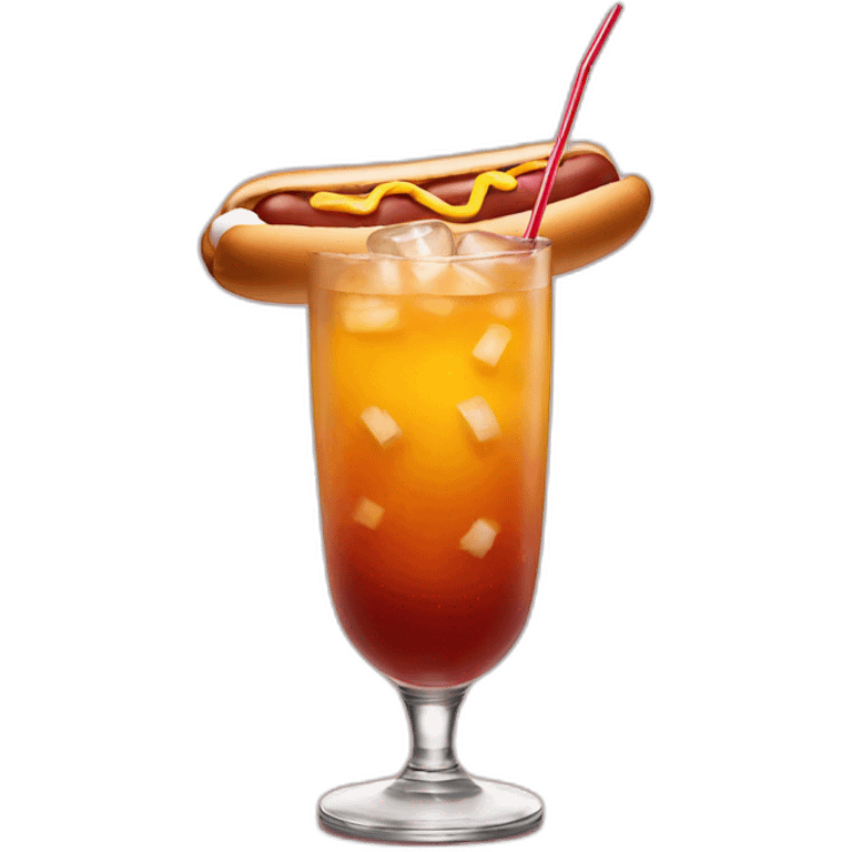 Hot dog cocktail emoji