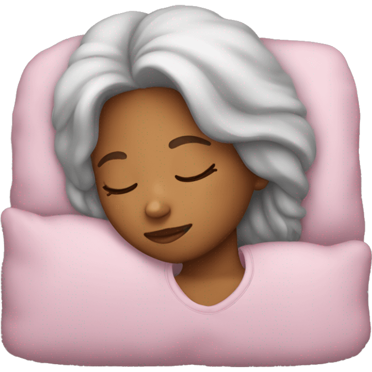 A girl sleeping emoji