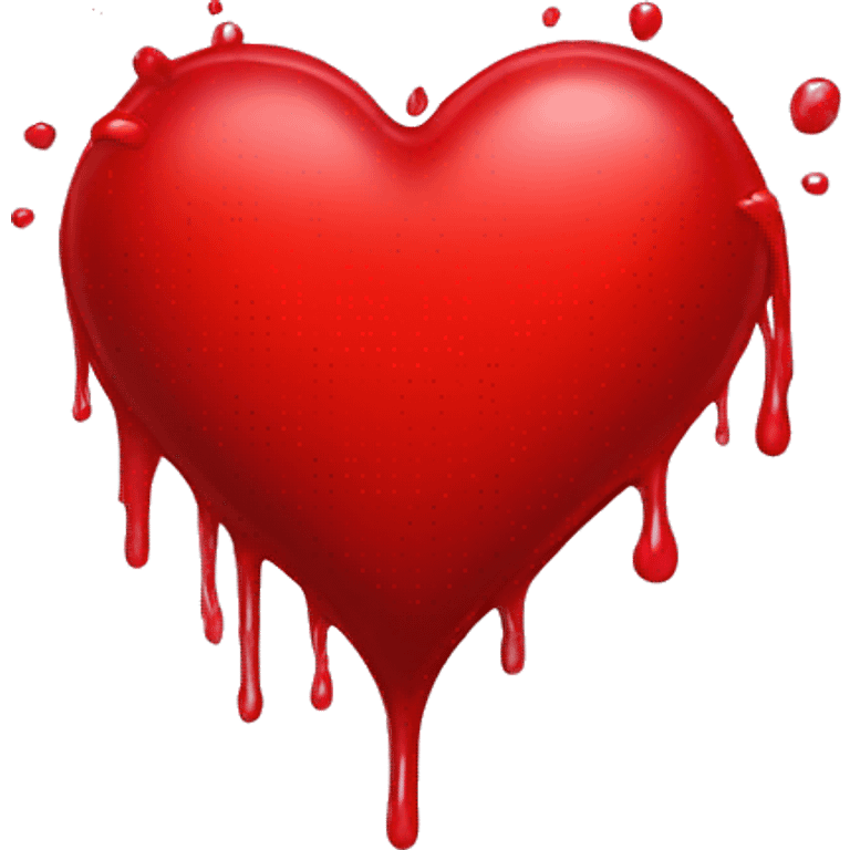 bleeding red heart emoji