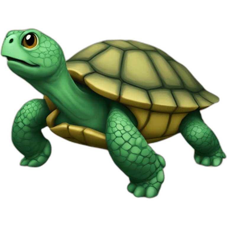 Staline sur une tortue emoji