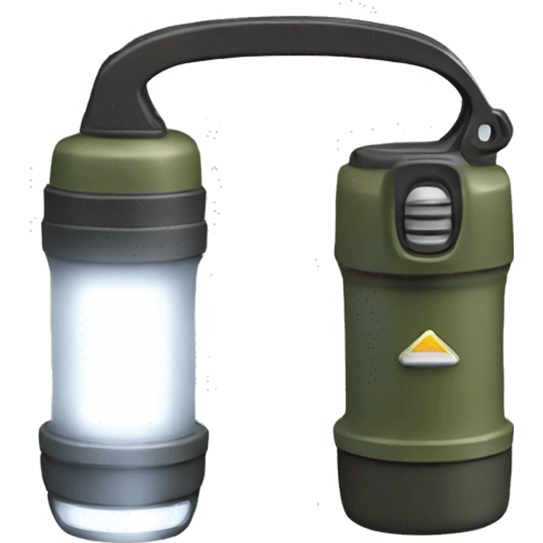 Realistic camping flashlight emoji