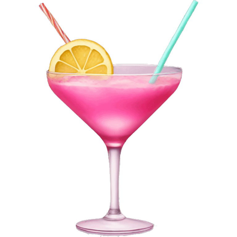 pink cocktail emoji