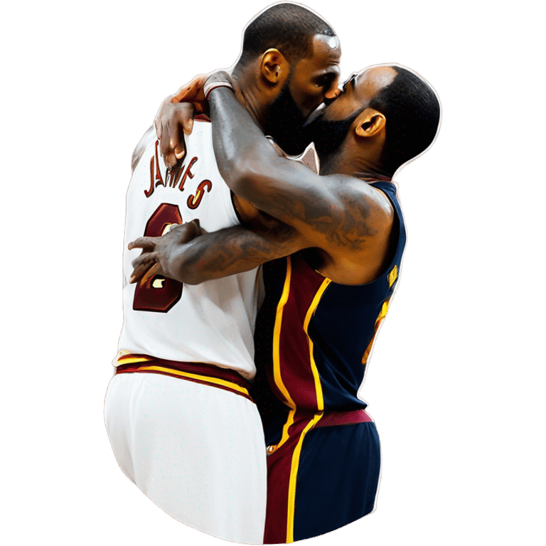 LeBron James kiss jordan emoji