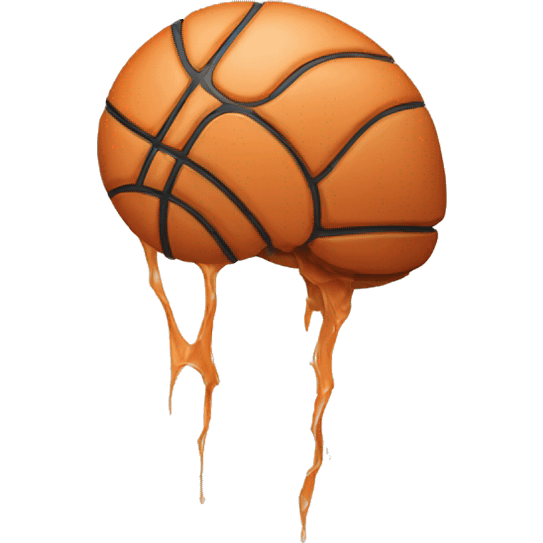 Basketball brain head emoji