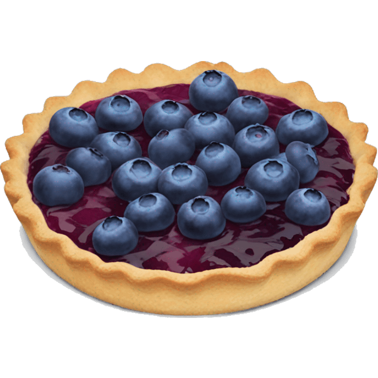 Blueberry tart emoji