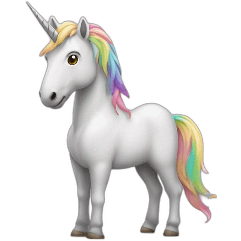 Licorne avec un mec emoji