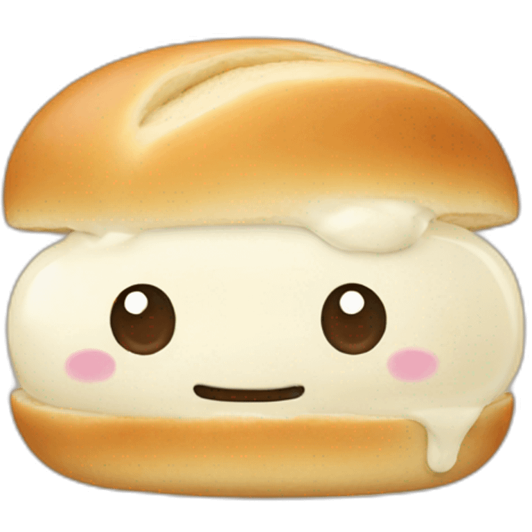 Cream bun emoji