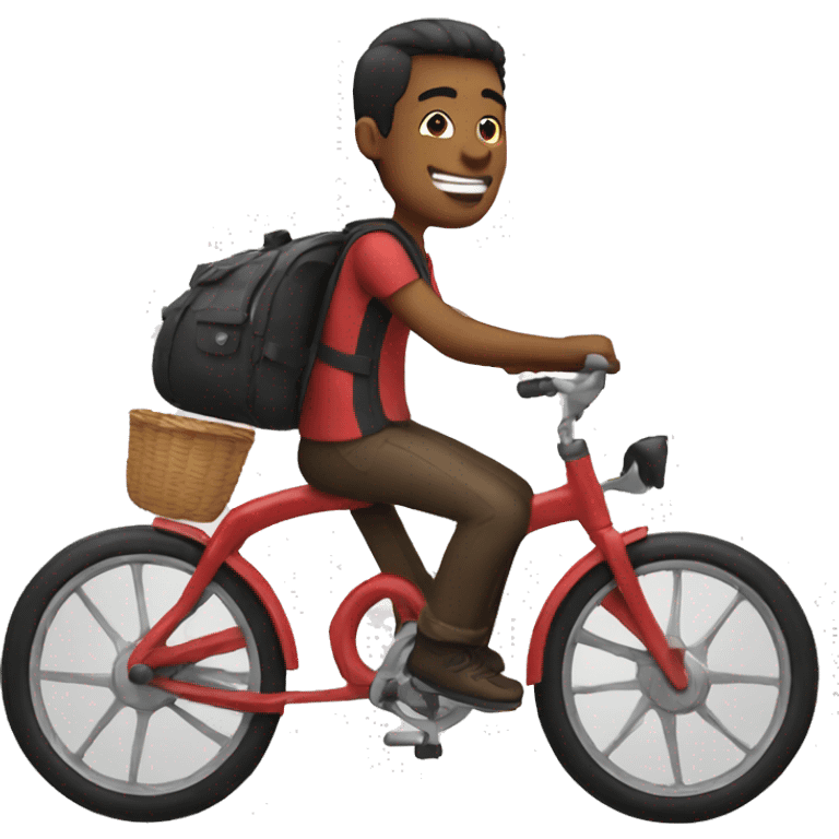 Raymond on a bike emoji