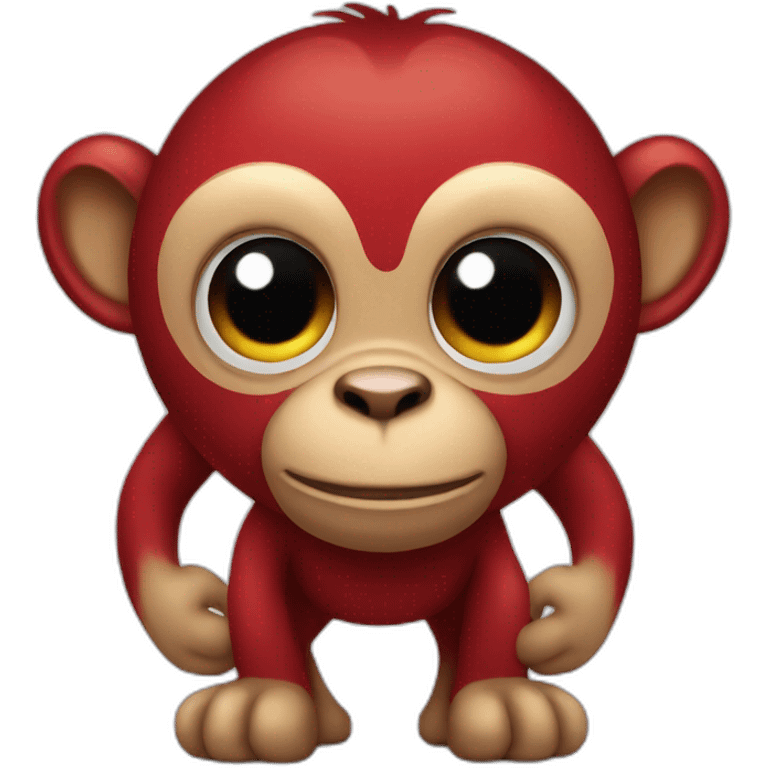 big red butt monkey emoji