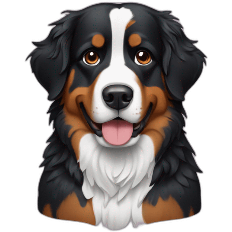 bernese mountaind dog is completly wet emoji