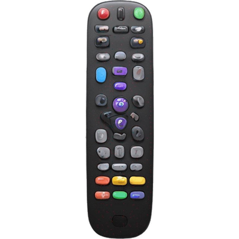 Realistic roku tv remote control  emoji