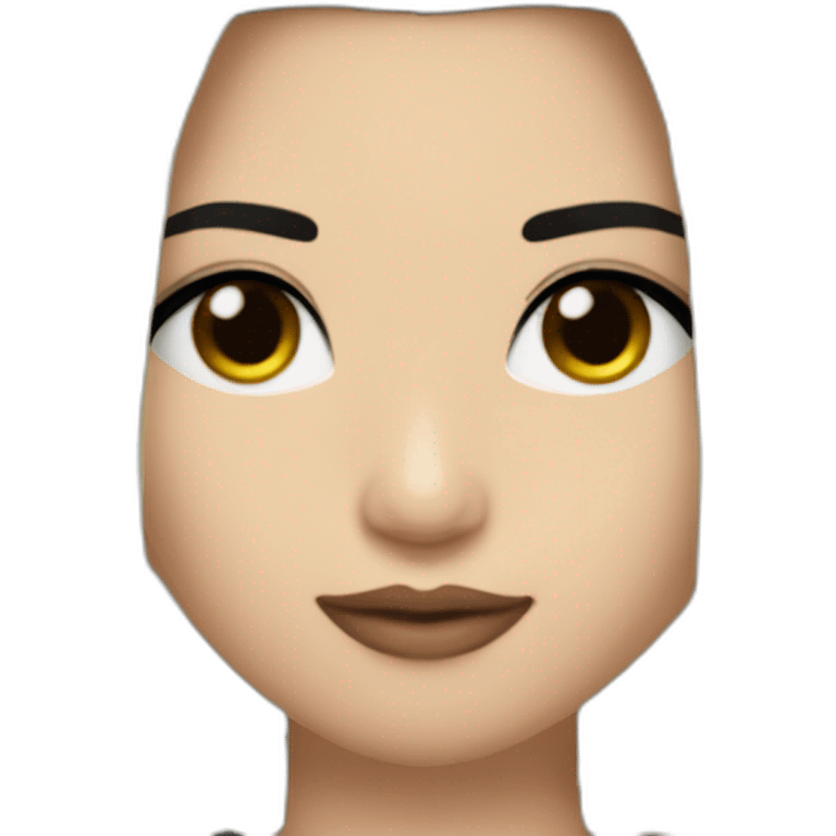 Bill Kaulitz black hair down with blonde highlights eyeshadow emoji