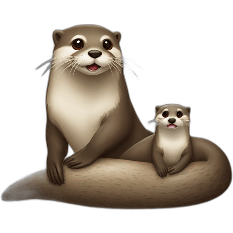 loutre avec une tortu emoji