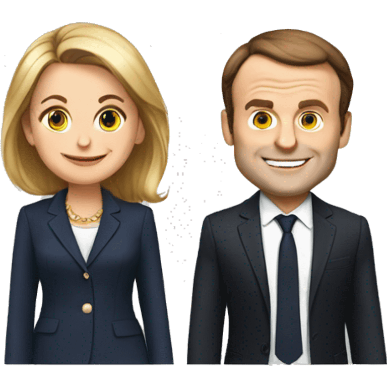 Macron et Brigitte  emoji