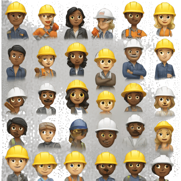 we love building construction emoji