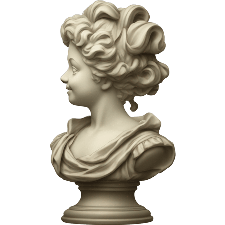 vintage highly detailed rococo statue emoji