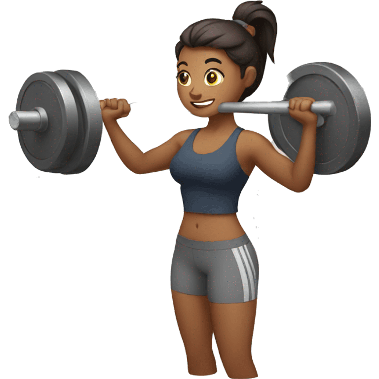 Women lifting weight  emoji