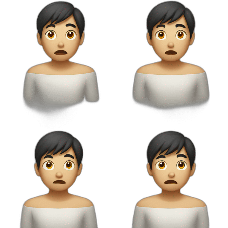 confused asian boy emoji