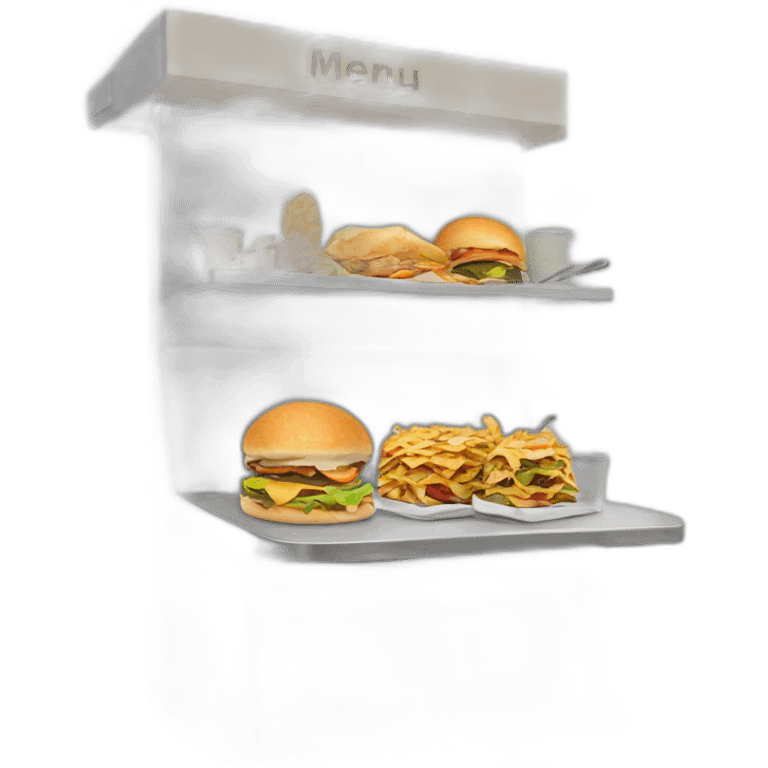 menu stand emoji