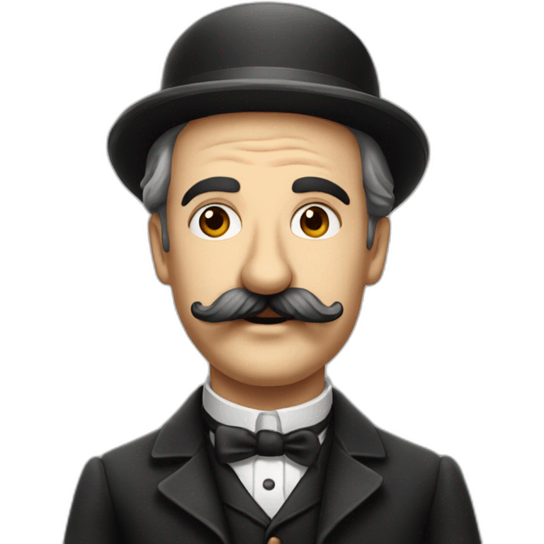 German man with the moustache of Charlie Chaplin emoji