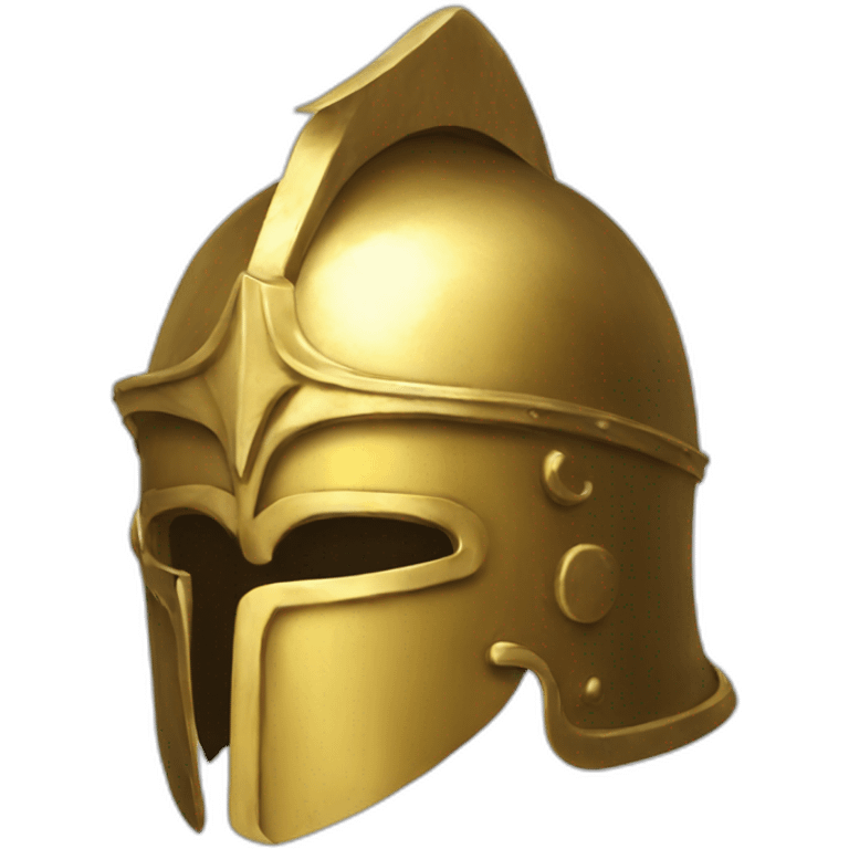 golden medieval helmet emoji