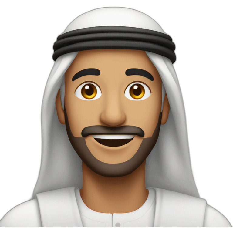 Arabic man celebrating emoji