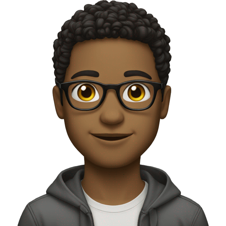 The boy with glasses oakley emoji