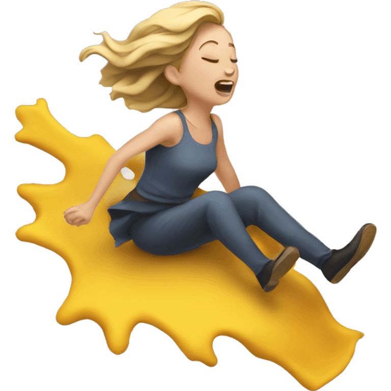 Lady falling down emoji