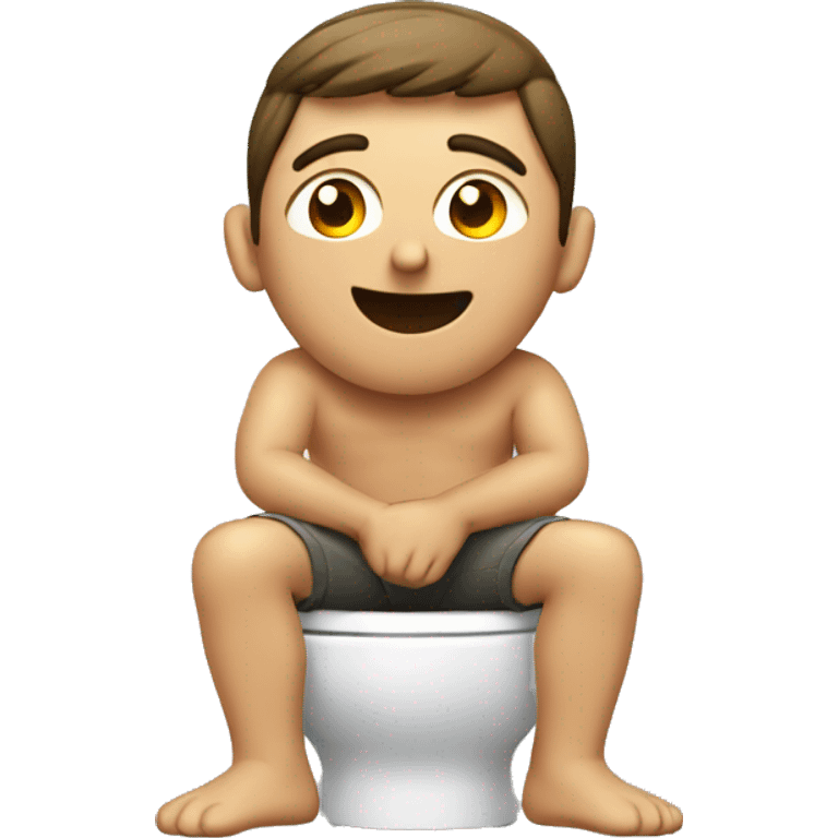 Guy on toilet emoji