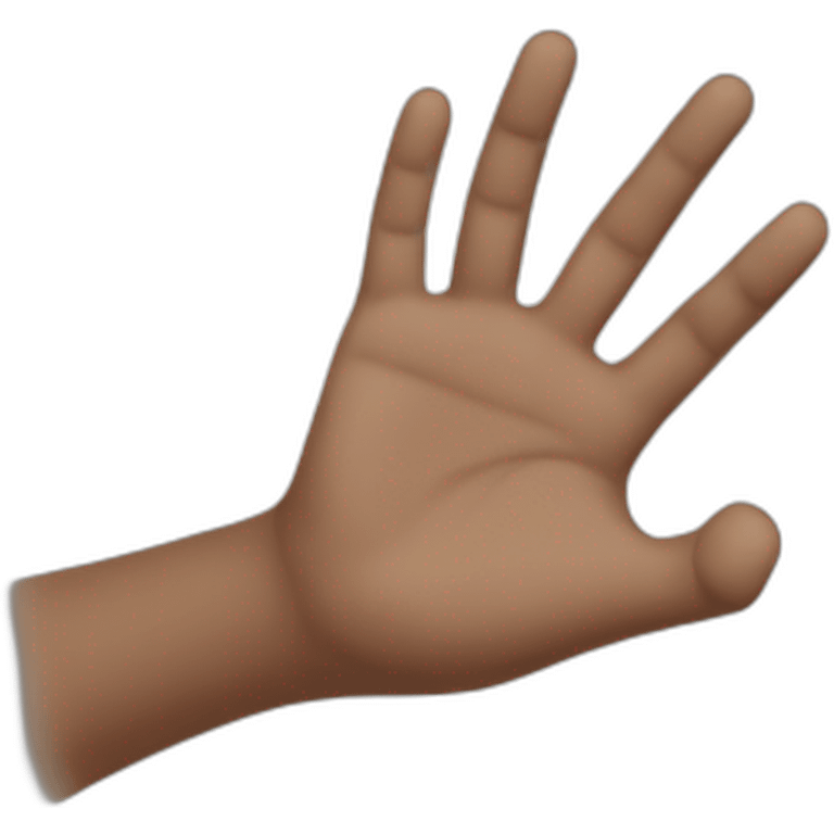 hello hand emoji