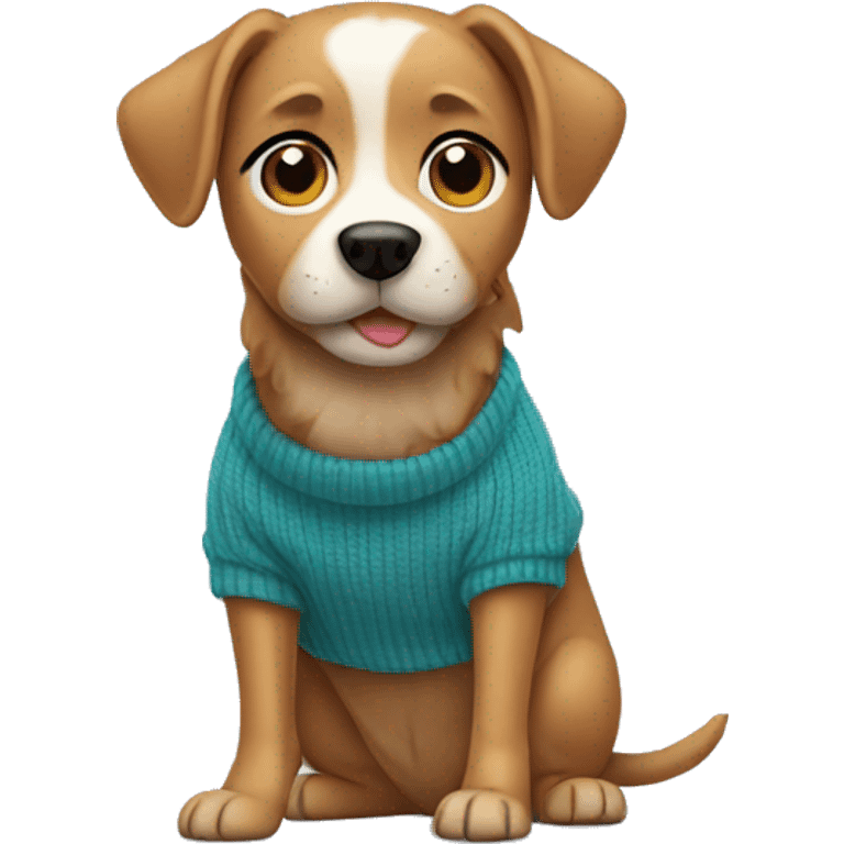 Dog wearing a Pullover emoji