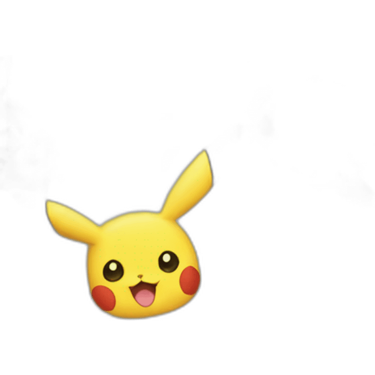 Une créature demi évoli demi Pikachu emoji