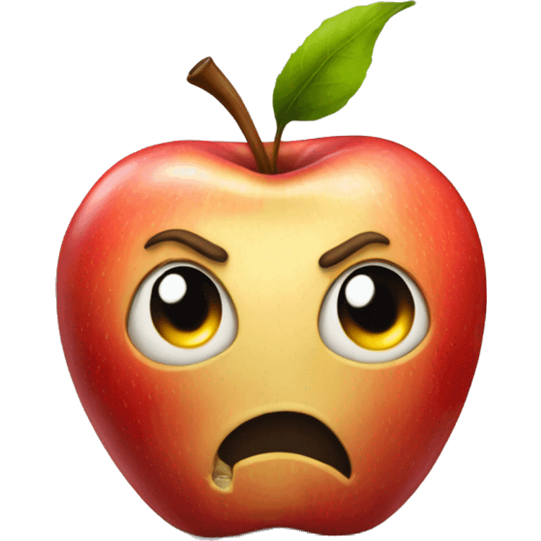 Apple rotten to the core  emoji